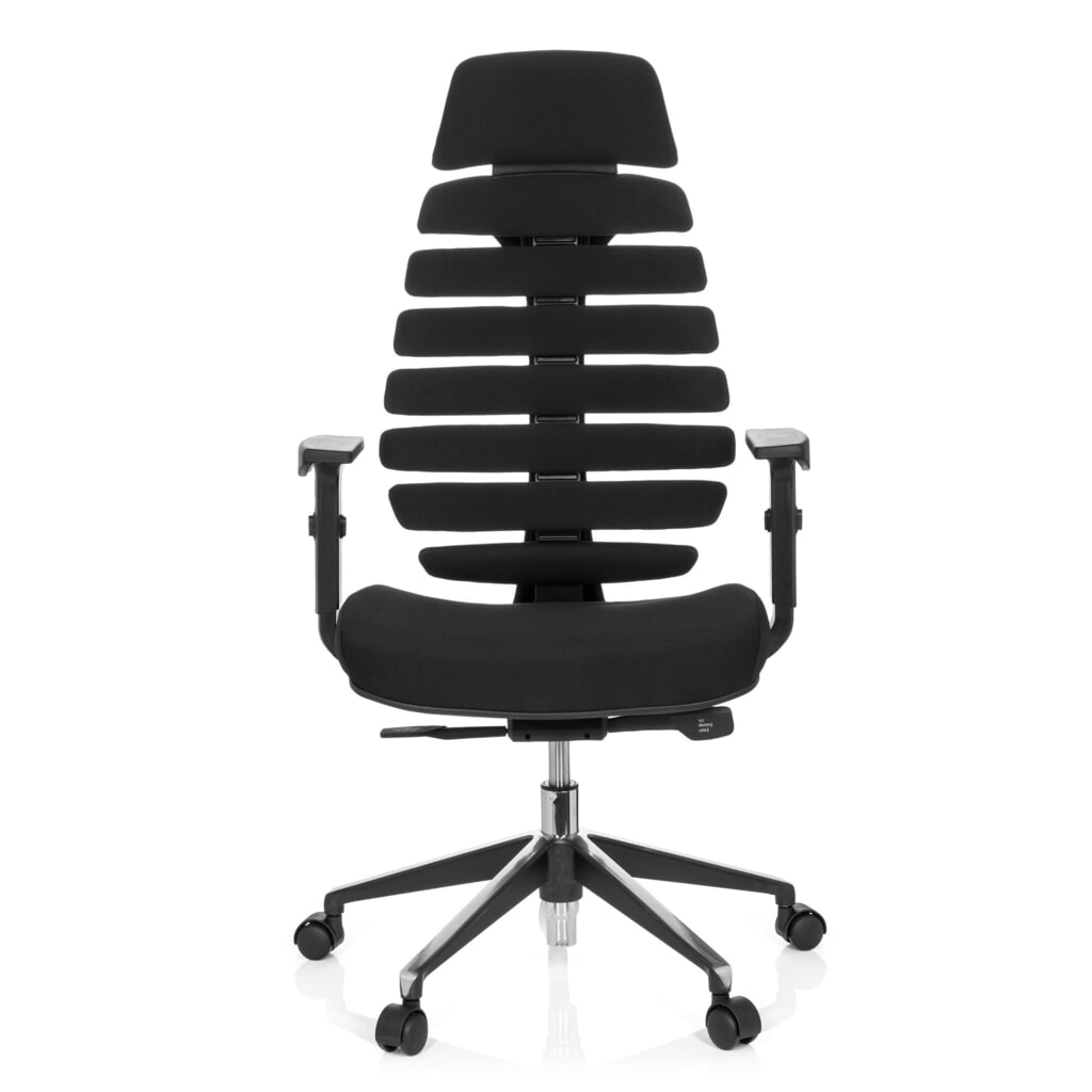 Siège de bureau / siège pivotant hjh OFFICE ERGO LINE II PRO tissu, noir N° de l'image du produit 1 : Siège de bureau / siège pivotant hjh OFFICE ERGO LINE II PRO tissu, noir