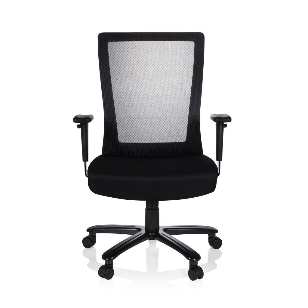 Siège de bureau / siège pivotant hjh OFFICE EXTENDER tissu/maille, noir Illustration du produit: Siège de bureau / siège pivotant hjh OFFICE EXTENDER tissu/maille, noir
