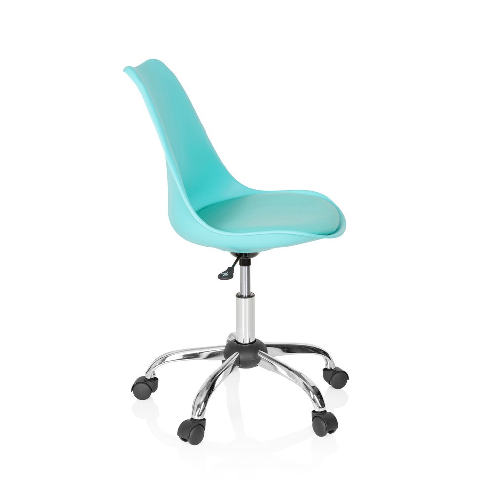 Numéro de l'image du produit 3: Siège de bureau / siège pivotant hjh OFFICE FANCY PRO similicuir, turquoise