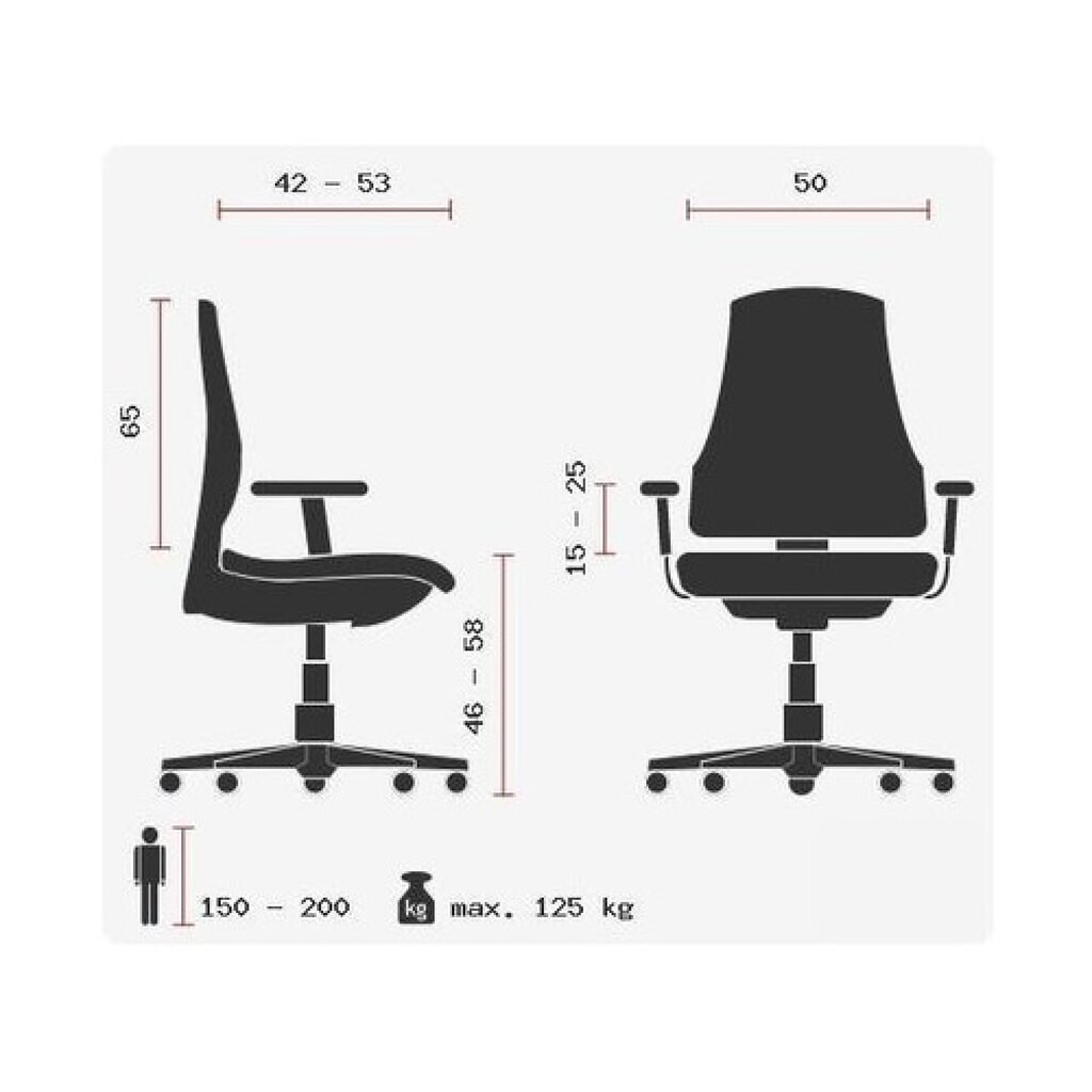 Siège de bureau / siège pivotant hjh OFFICE PRO-TEC 700 tissu, noir N° de l'image du produit 11 : Siège de bureau / siège pivotant hjh OFFICE PRO-TEC 700 tissu, noir