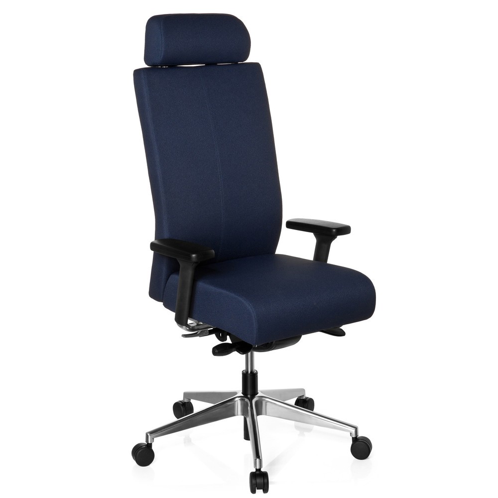 Numéro de l'image du produit 2: Siège de bureau / siège pivotant hjh OFFICE PRO-TEC XXL tissu, bleu