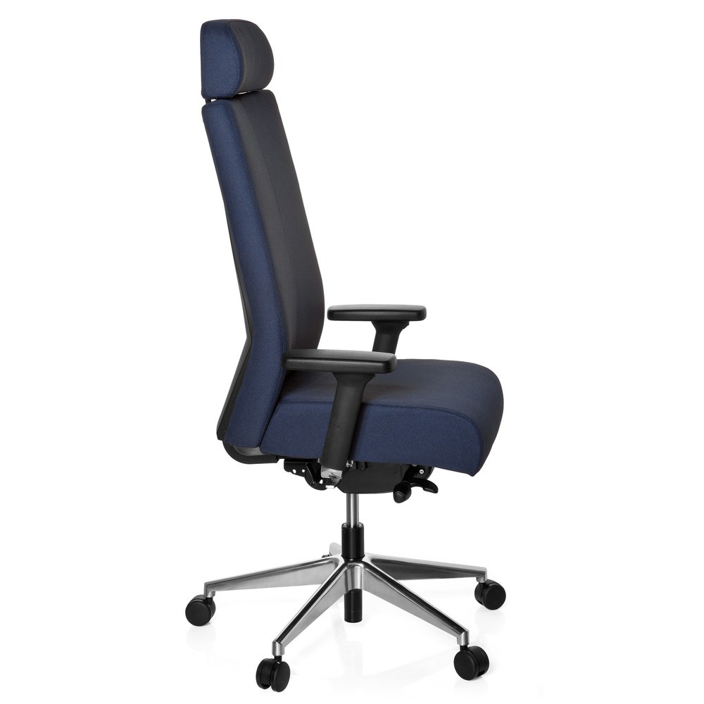 Numéro de l'image du produit 3: Siège de bureau / siège pivotant hjh OFFICE PRO-TEC XXL tissu, bleu