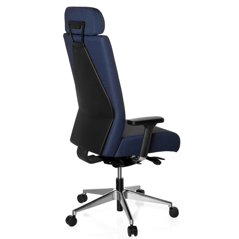 Numéro de l'image du produit 4: Siège de bureau / siège pivotant hjh OFFICE PRO-TEC XXL tissu, bleu