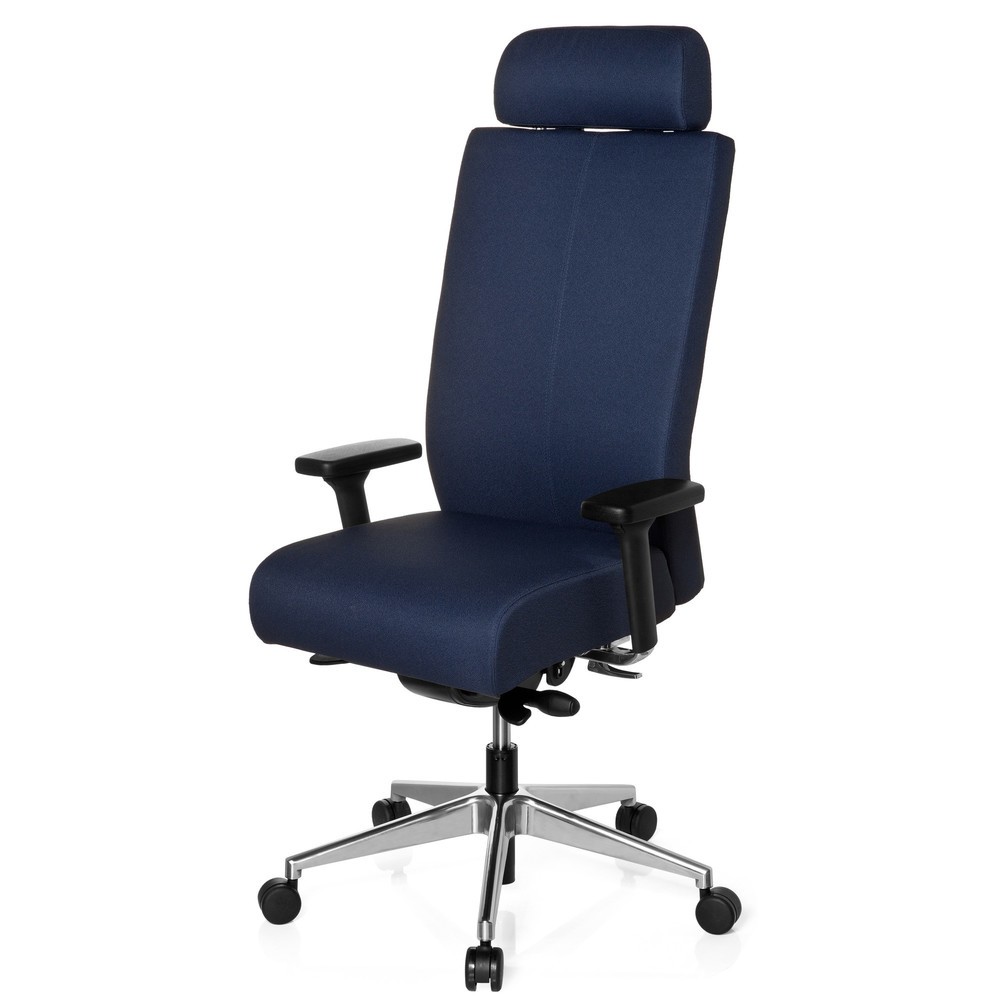 Numéro de l'image du produit 9: Siège de bureau / siège pivotant hjh OFFICE PRO-TEC XXL tissu, bleu