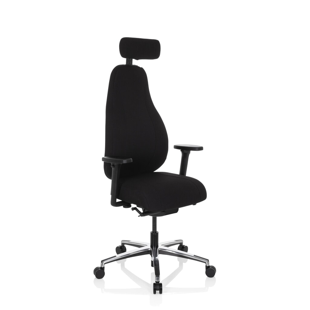 Siège de bureau / siège pivotant hjh OFFICE RESISTIO tissu, noir N° de l'image du produit 3 : Siège de bureau / siège pivotant hjh OFFICE RESISTIO tissu, noir