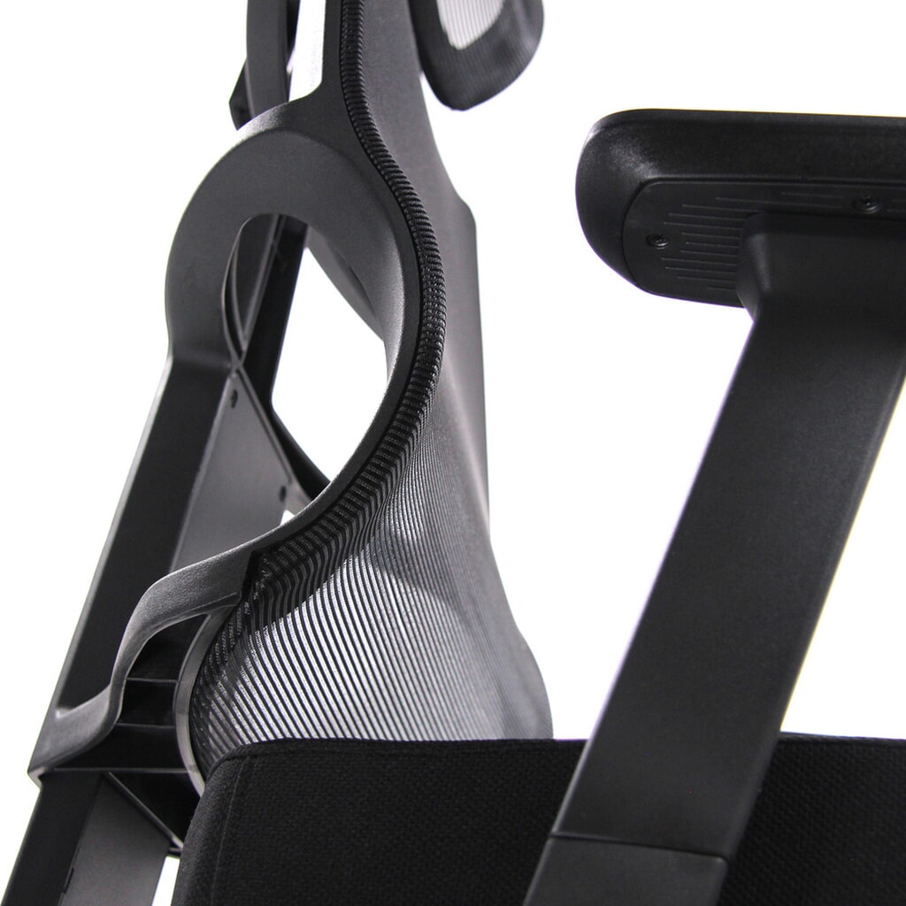 N° de l'image du produit 11 : Siège de bureau / siège pivotant hjh OFFICE SPINIO PRO tissu/maille, noir