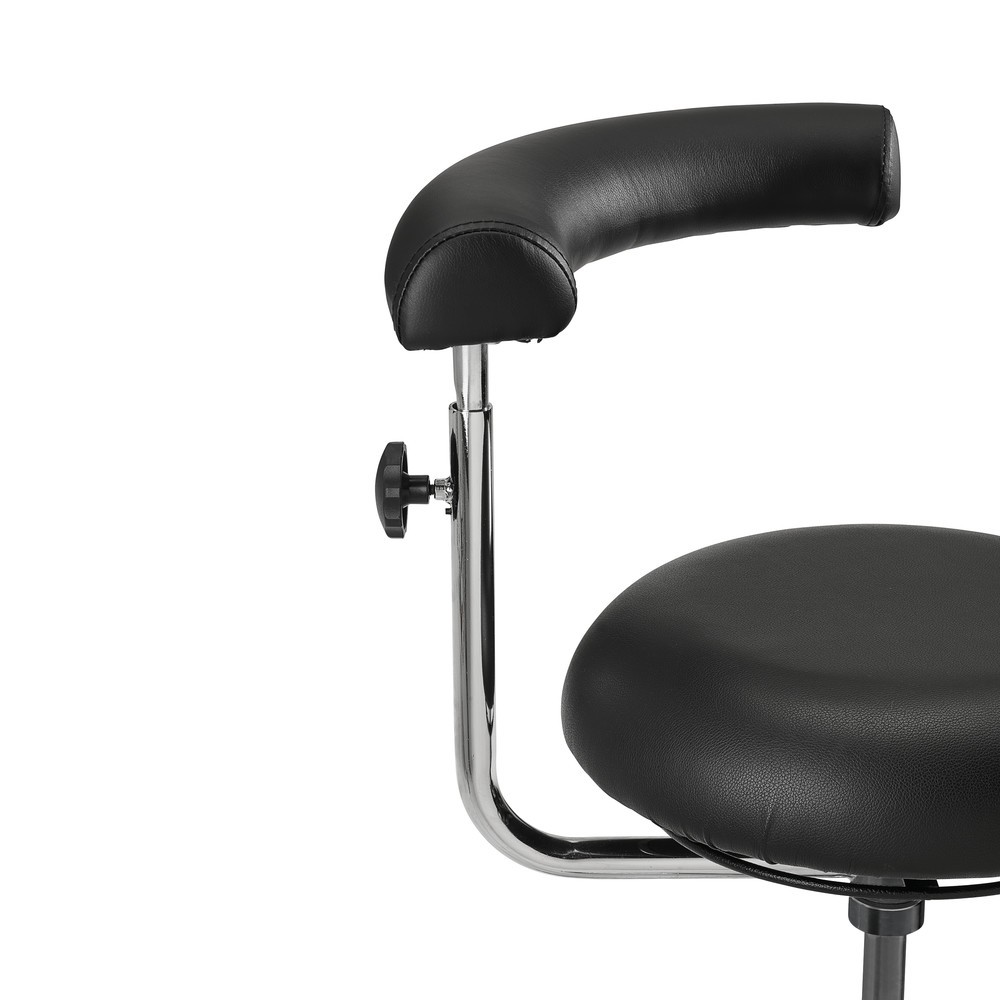 Numéro de l'image du produit 2: Siège de travail pivotant, tabouret Comfort, assise similicuir ronde, hauteur d'assise 425 à 500 mm, roulettes