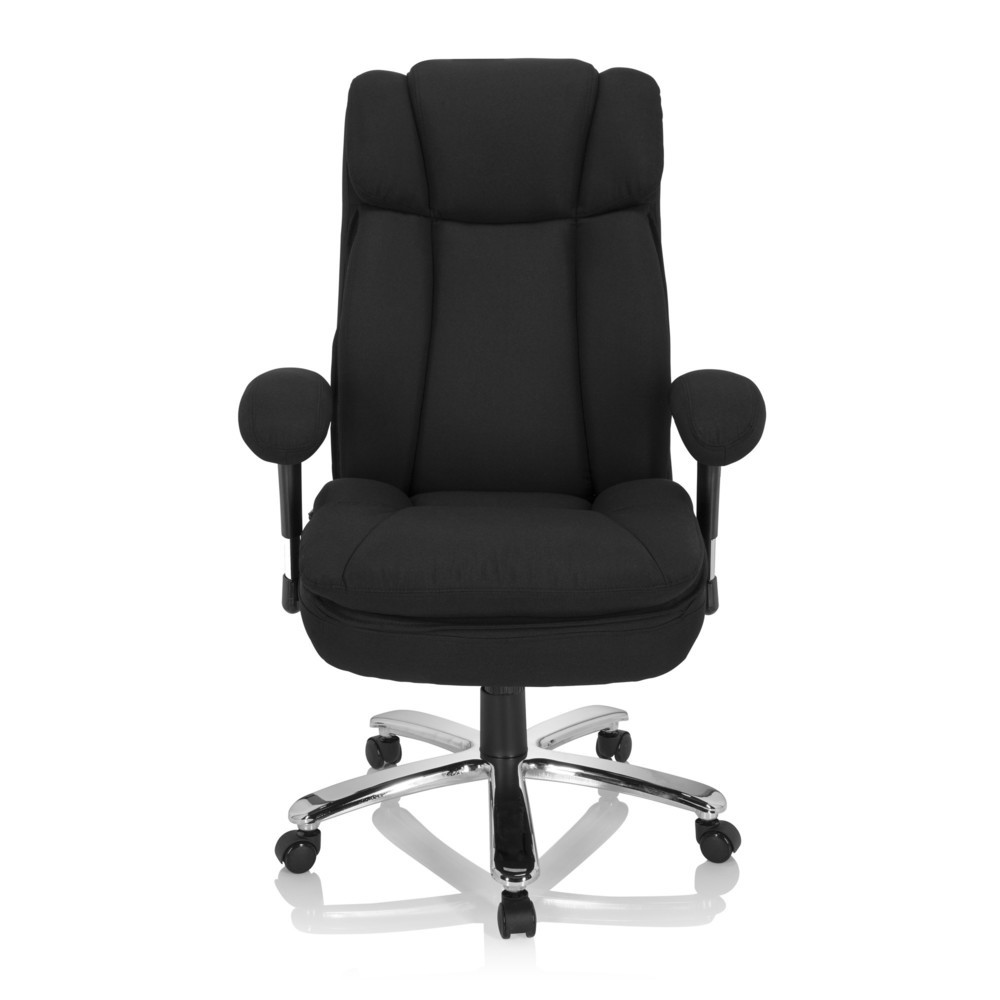 Numéro de l'image du produit 1: Siège pour personne forte / siège de bureau hjh OFFICE BUILDER XXL I tissu, noir
