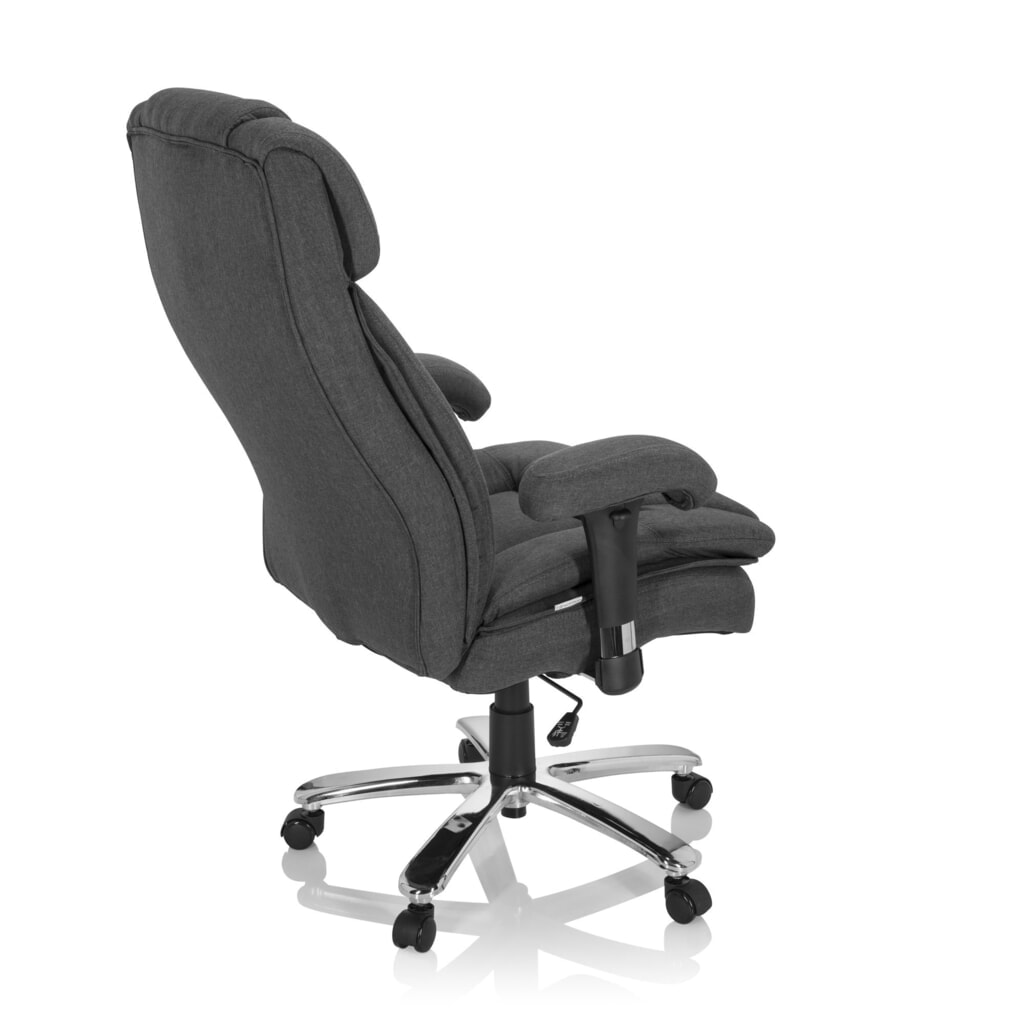 Siège pour personne forte / siège de bureau hjh OFFICE BUILDER XXL I tissu, gris foncé N° de l'image du produit 5 : Siège pour personne forte / siège de bureau hjh OFFICE BUILDER XXL I tissu, gris foncé