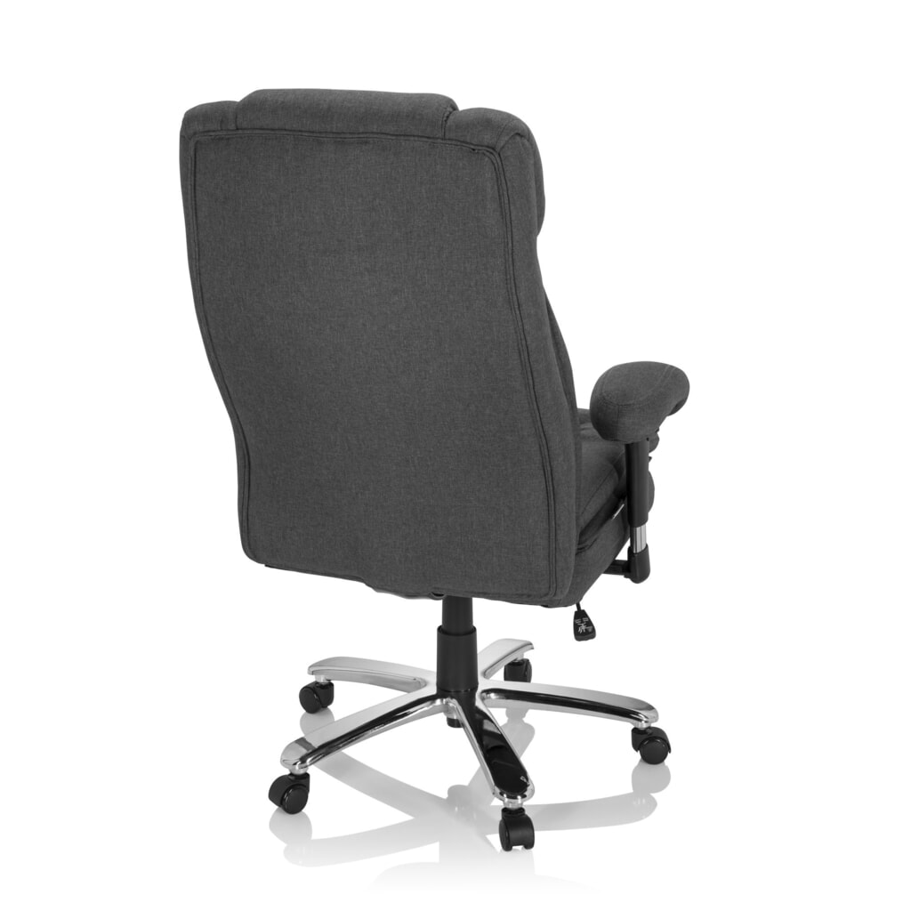 Siège pour personne forte / siège de bureau hjh OFFICE BUILDER XXL I tissu, gris foncé N° de l'image du produit 6 : Siège pour personne forte / siège de bureau hjh OFFICE BUILDER XXL I tissu, gris foncé