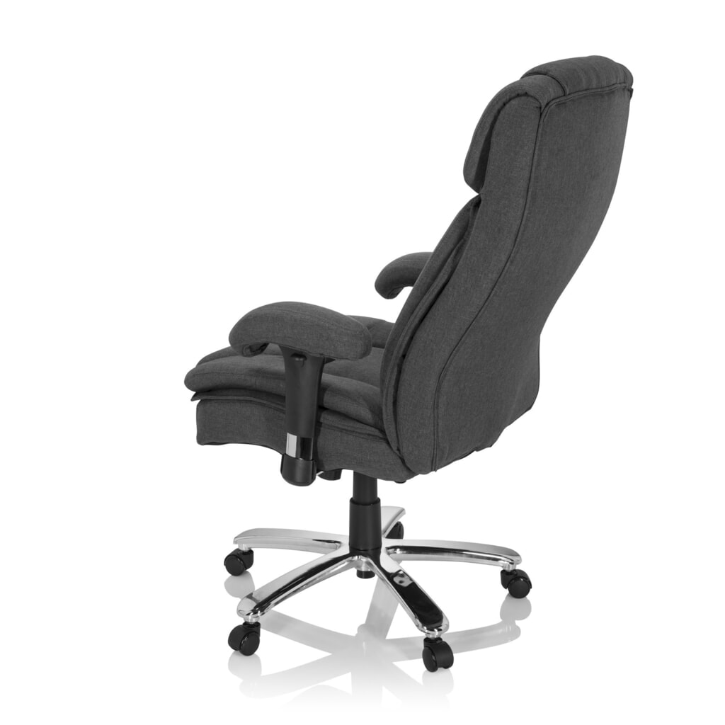 Siège pour personne forte / siège de bureau hjh OFFICE BUILDER XXL I tissu, gris foncé N° de l'image du produit 8 : Siège pour personne forte / siège de bureau hjh OFFICE BUILDER XXL I tissu, gris foncé