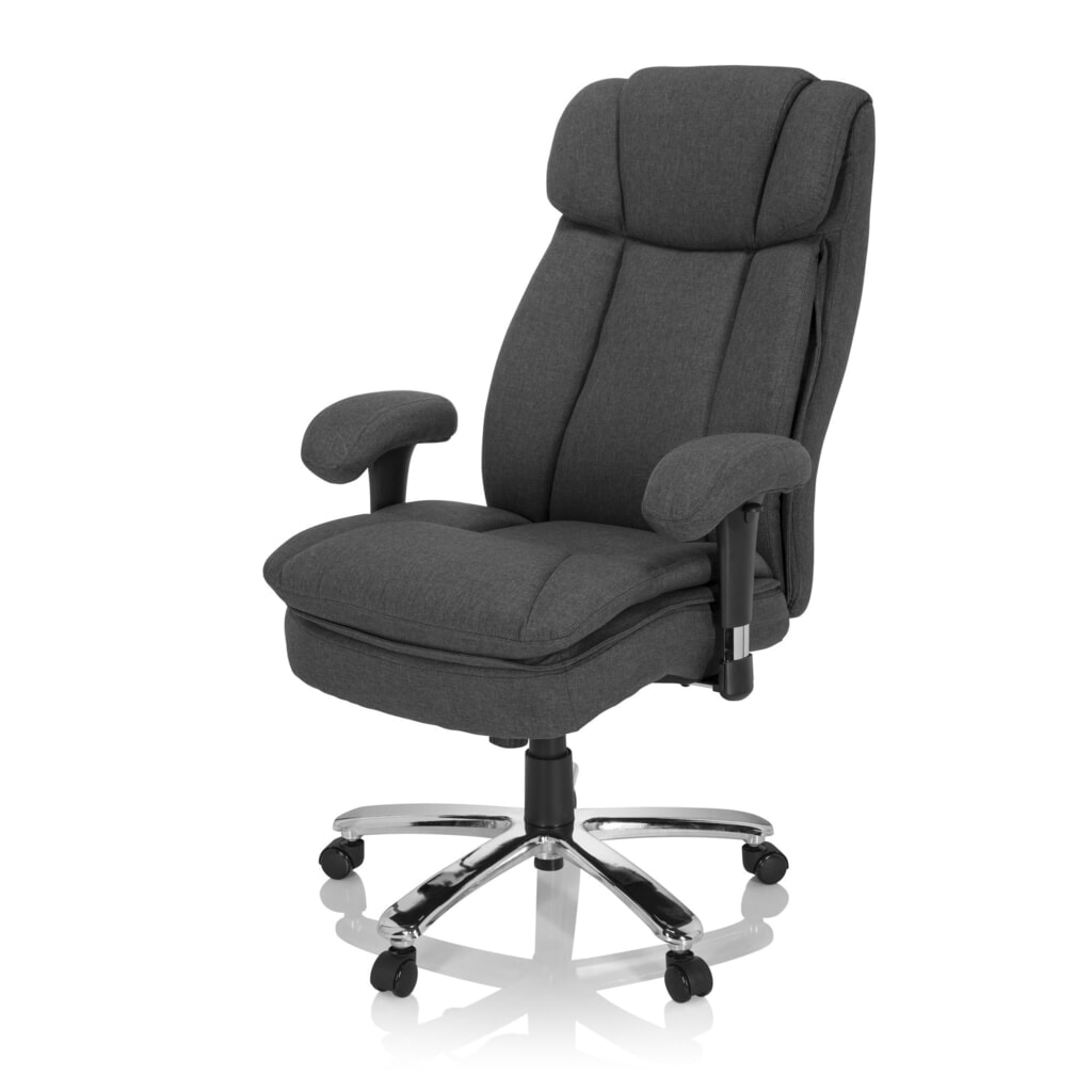 Siège pour personne forte / siège de bureau hjh OFFICE BUILDER XXL I tissu, gris foncé N° de l'image du produit 10 : Siège pour personne forte / siège de bureau hjh OFFICE BUILDER XXL I tissu, gris foncé