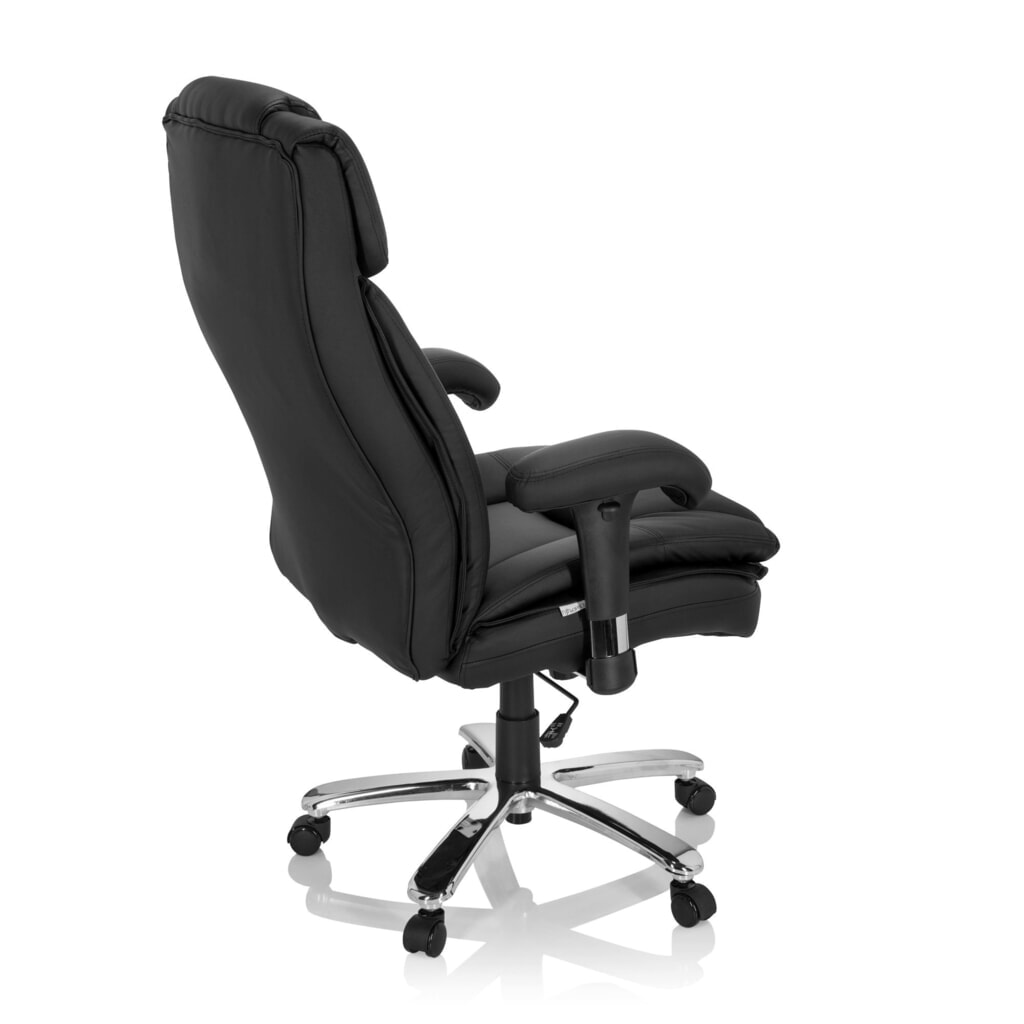 Siège pour personne forte / siège de bureau hjh OFFICE BUILDER XXL I PU similicuir, noir N° de l'image du produit 4 : Siège pour personne forte / siège de bureau hjh OFFICE BUILDER XXL I PU similicuir, noir