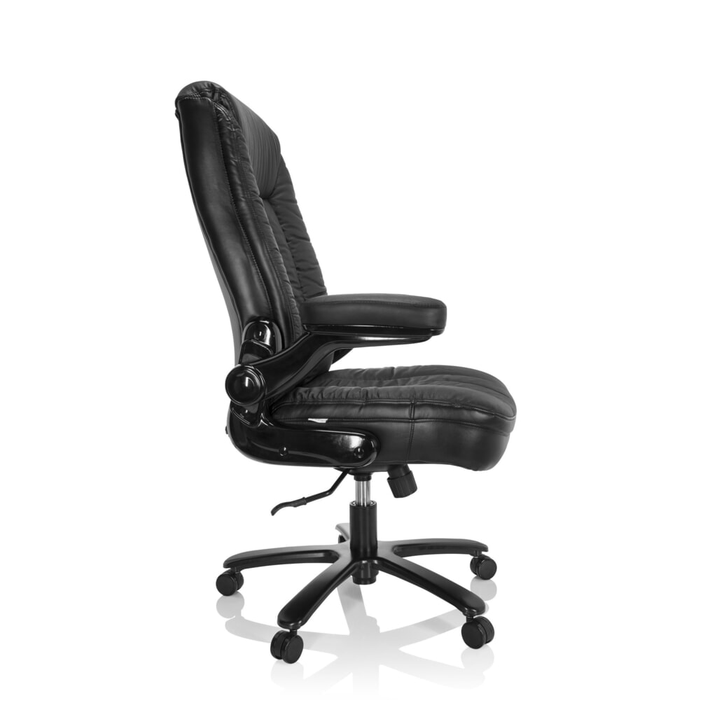 Siège pour personne forte / siège de bureau hjh OFFICE INSTRUCTOR III XXL cuir, noir N° de l'image du produit 3 : Siège pour personne forte / siège de bureau hjh OFFICE INSTRUCTOR III XXL cuir, noir