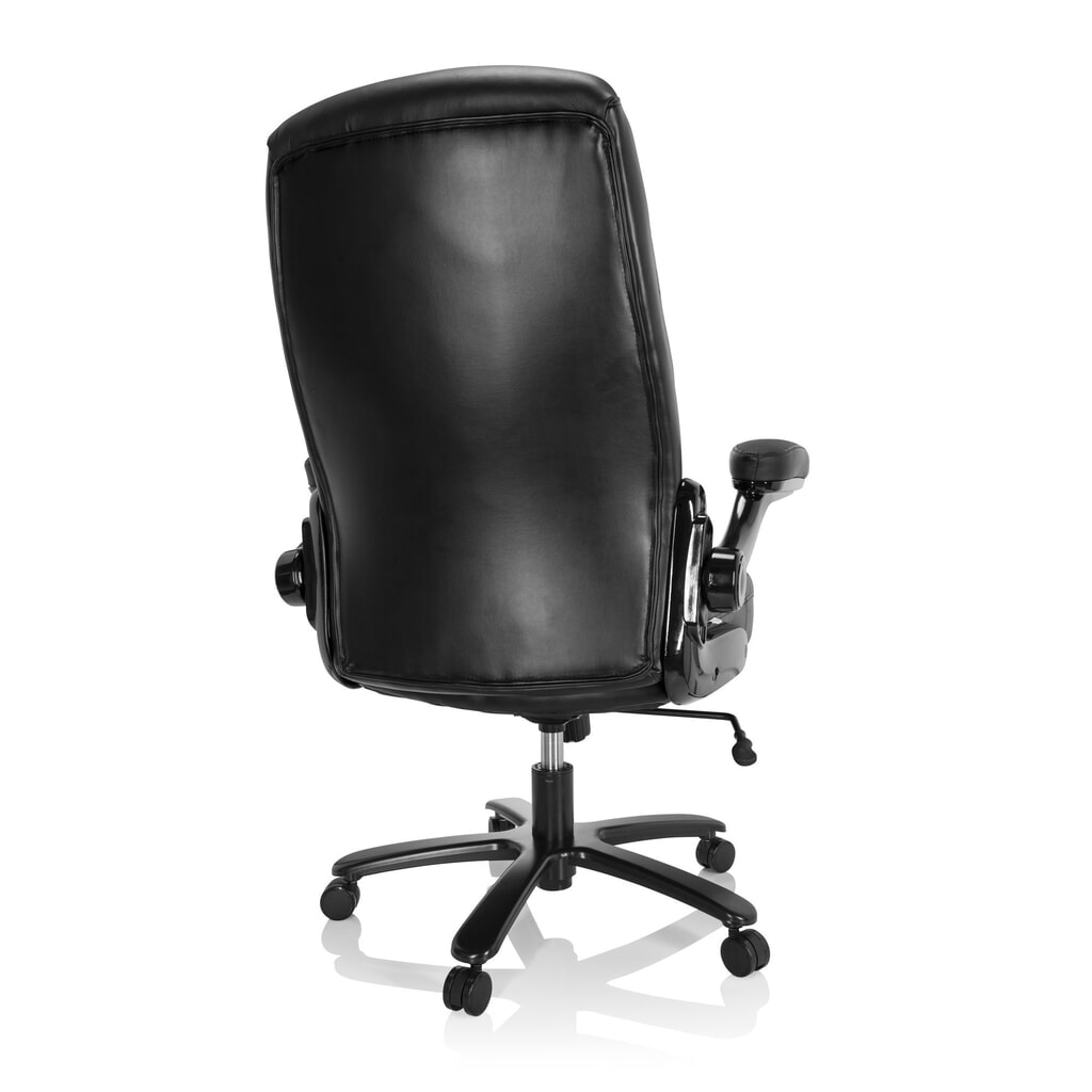 Siège pour personne forte / siège de bureau hjh OFFICE INSTRUCTOR III XXL cuir, noir N° de l'image du produit 5 : Siège pour personne forte / siège de bureau hjh OFFICE INSTRUCTOR III XXL cuir, noir