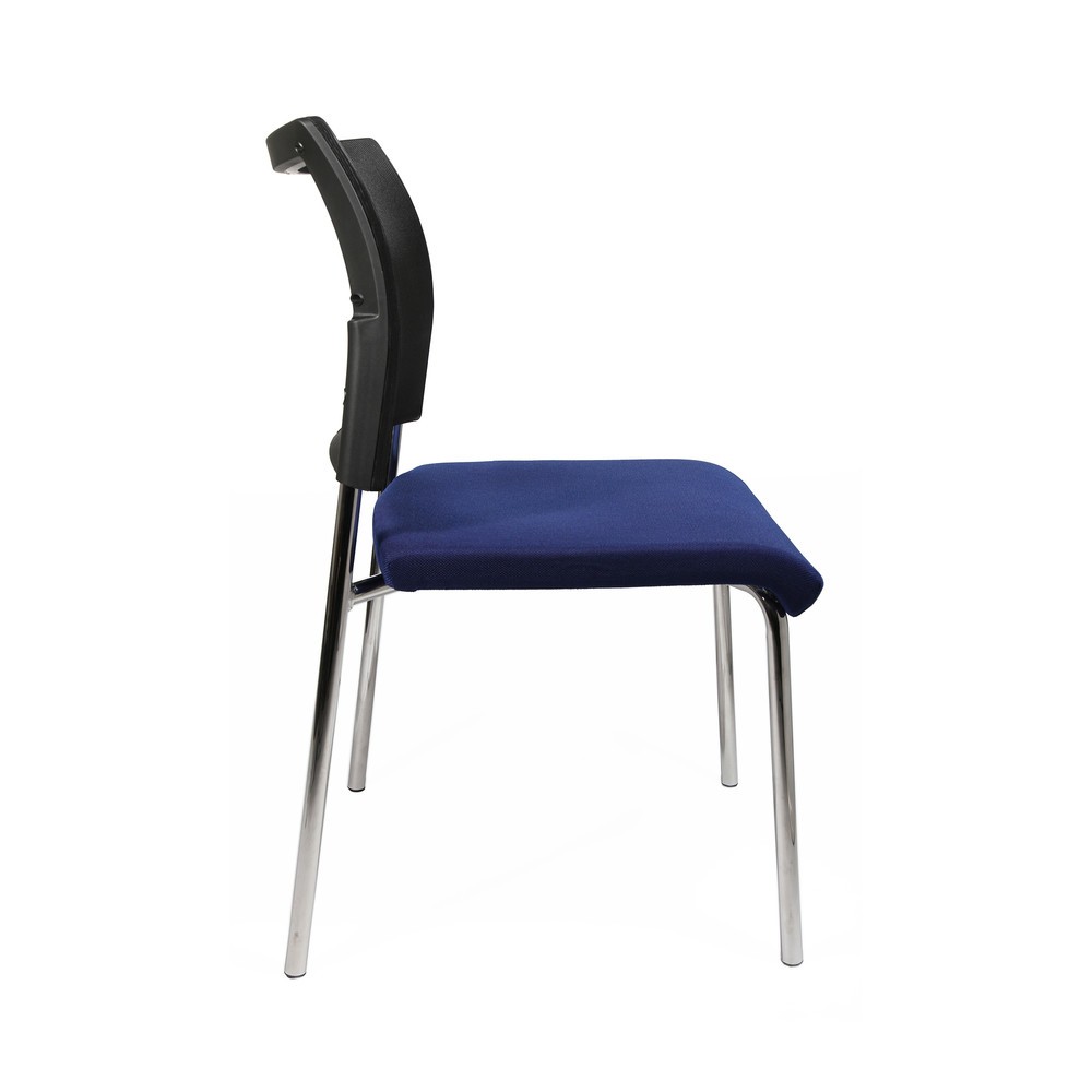 Numéro de l'image du produit 4: Siège visiteur Topstar® Classic avec dossier résille + piètement 4 pieds, bleu