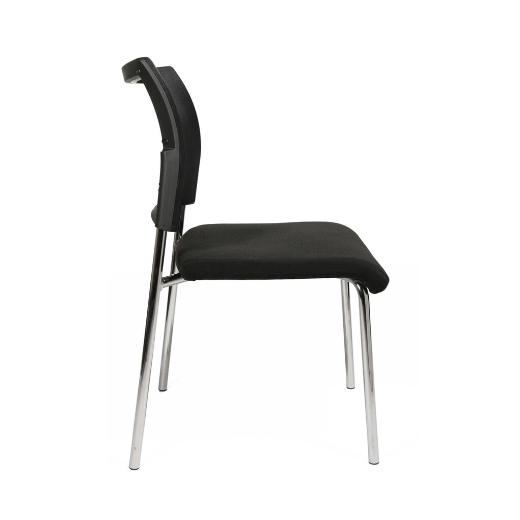 N° de l'image du produit 4 : Siège visiteur Topstar® Classic avec dossier résille + piètement 4 pieds, noir