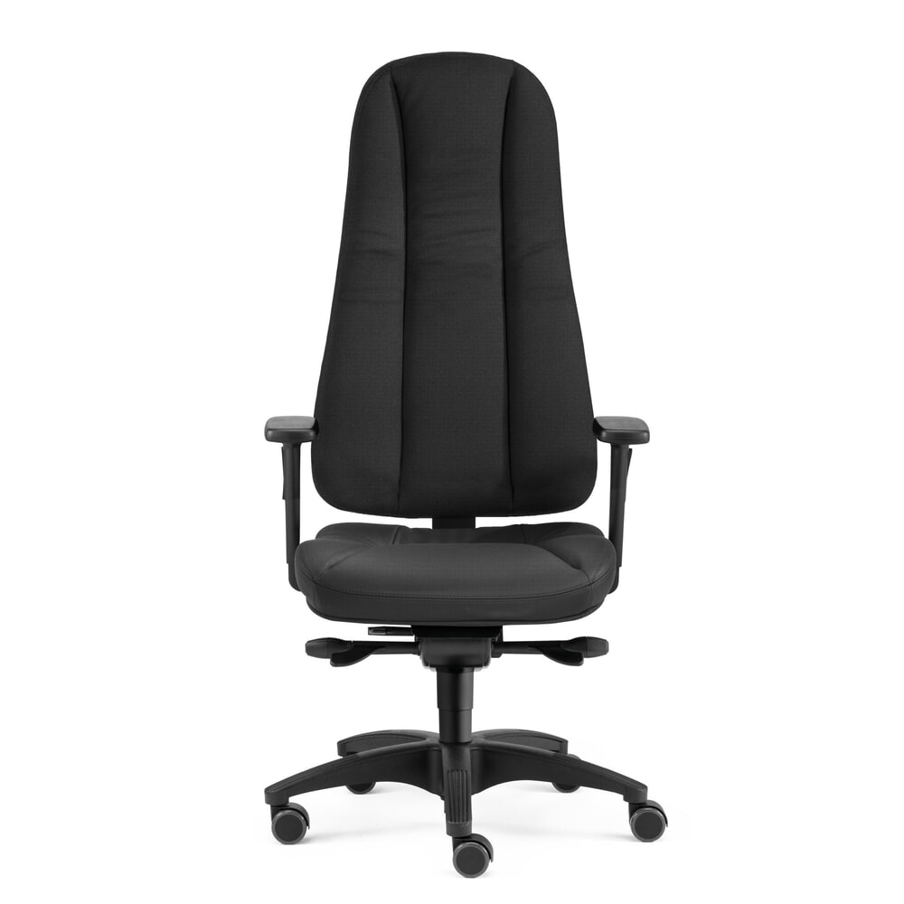 Fauteuil de direction SITWELL STEIFENSAND à disque intervertébral dynamique avec dossier haut, polyester, noir, capacité de charge 130 kg Illustration du produit: Fauteuil de direction SITWELL STEIFENSAND à disque intervertébral dynamique avec dossier haut, polyester, noir, capacité de charge 130 kg