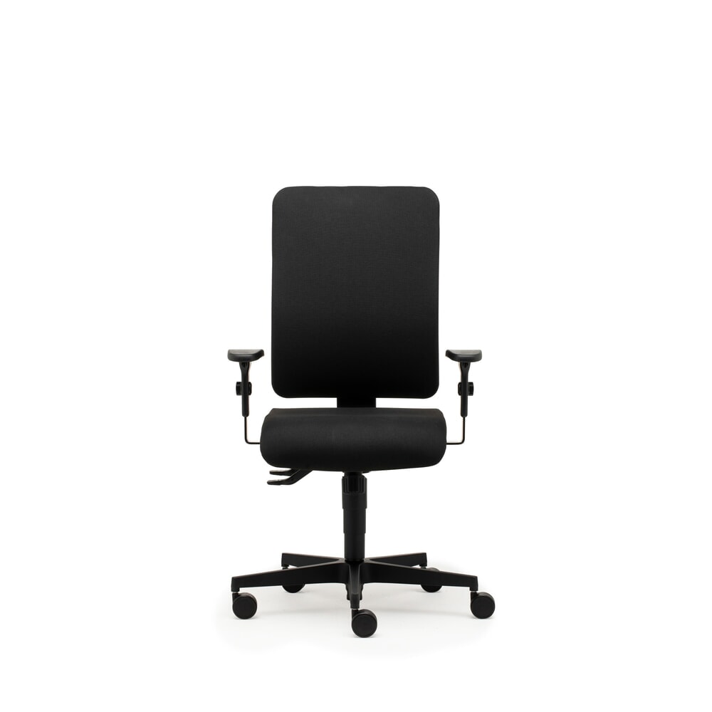 N° de l'image du produit 1 : Chaise de bureau SITWELL STEIFENSAND , rembourrage droit, mécanisme de synchronisation, Accoudoir annulaire réglable en hauteur, dossier en tissu
