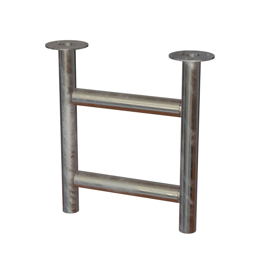 Illustration du produit: Socle à bétonner pour conteneur à déchets RENNER avec capot hémisphérique modèle 7029