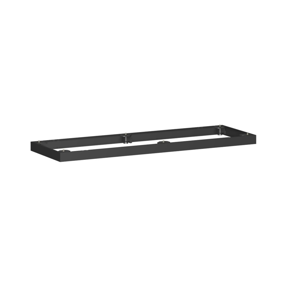 Numéro de l'image du produit 1: Socle métallique pour armoires de bureau Profi, l x p 50 x 1 200 mm, noir