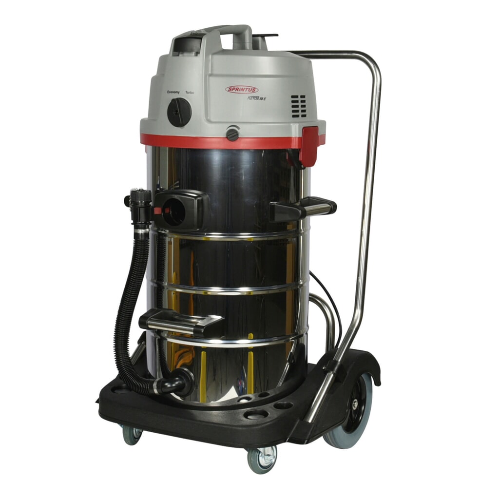 Aspirateur eau et poussière SPRiNTUS, avec filtre HEPA 13, KETOS N 56/2 E 55 litres, performance 2 600 W Illustration du produit: Aspirateur eau et poussière SPRiNTUS, avec filtre HEPA 13, KETOS N 56/2 E 55 litres, performance 2 600 W