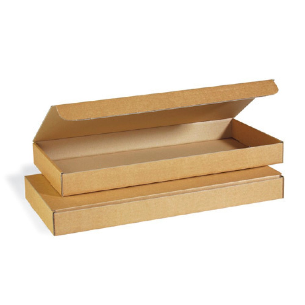 Illustration du produit: Emballage découpé, brun, 500 x 240 x 48 mm, Fefco 0421, (emballage clavier)