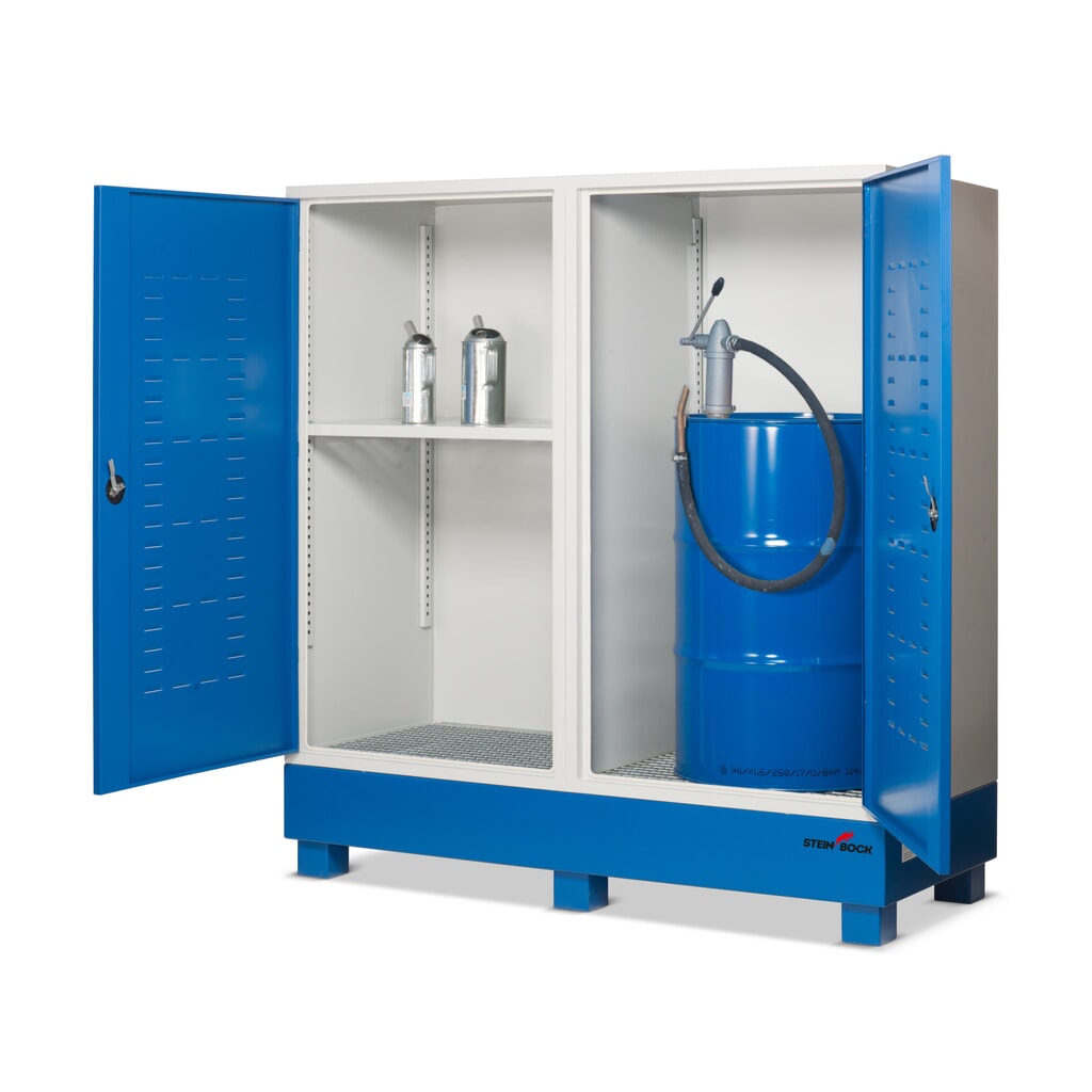 Station de dépôt de substances dangereuses Steinbock®, 2 portes N° de l'image du produit 4 : Station de dépôt de substances dangereuses Steinbock®, 2 portes