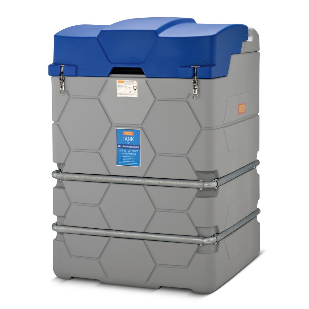 N° de l'image du produit 1 : Station ravitailleuse CEMO CUBE pour AdBlue®, 1 500 l, Outdoor Premium