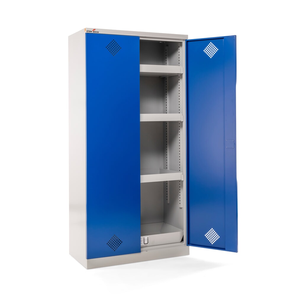 Armoire à produits chimiques Steinbock® , 4 bacs de rétention au sol selon StawaR, haut. x larg. x prof. 1 950 x 950 x 500 mm N° de l'image du produit 9 : Armoire à produits chimiques Steinbock® , 4 bacs de rétention au sol selon StawaR, haut. x larg. x prof. 1 950 x 950 x 500 mm