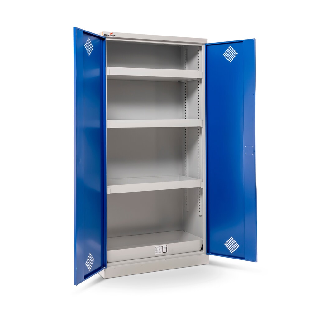 Armoire à produits chimiques Steinbock® , 4 bacs de rétention au sol selon StawaR, haut. x larg. x prof. 1 950 x 950 x 500 mm N° de l'image du produit 10 : Armoire à produits chimiques Steinbock® , 4 bacs de rétention au sol selon StawaR, haut. x larg. x prof. 1 950 x 950 x 500 mm