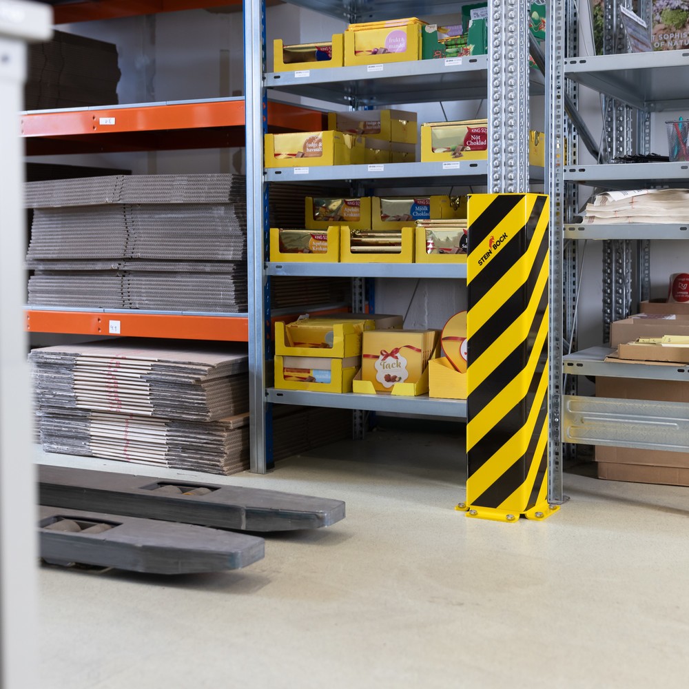Numéro de l'image du produit 8: Coin de protection en acier Steinbock® SAW-1, profilé en U, épaisseur 6 mm, hauteur 800 mm