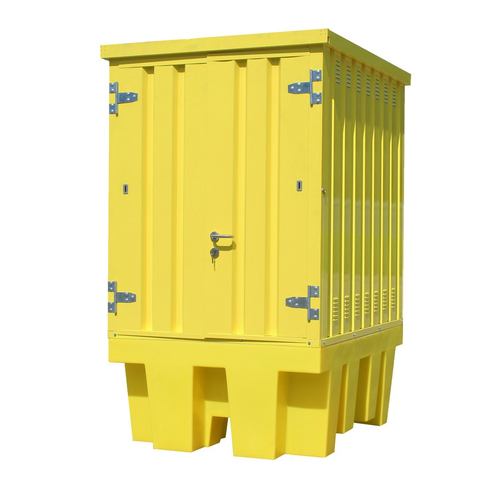 Illustration du produit: Steinbock® Dépôt pour matières dangereuses en acier, en acier / PE, pour 1 KTC/IBC de 1 000 litres