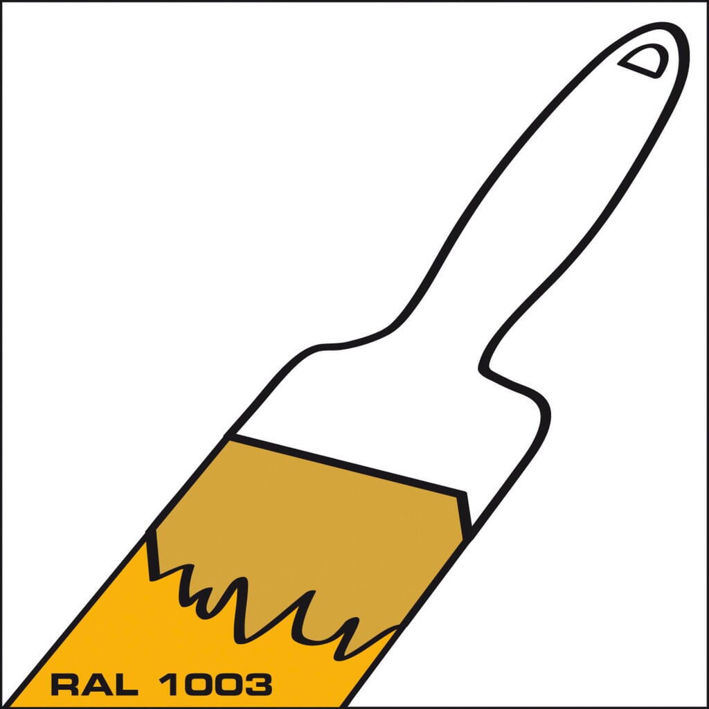 Illustration du produit: Supplément pour peinture parois extérieures conteneur écologique, H x l x P 2 300 x 3 050 x 4 340 mm, jaune de sécurité