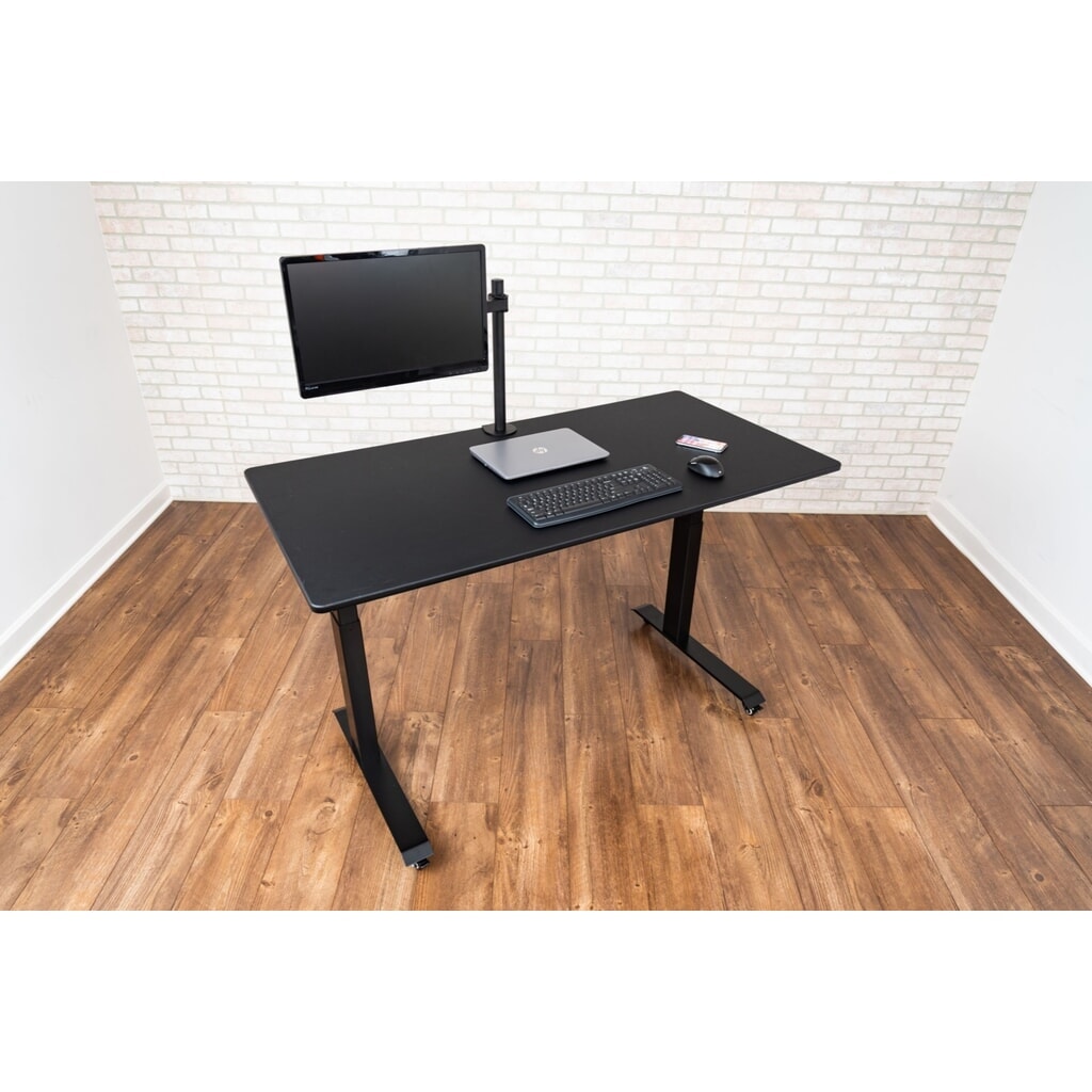 N° de l'image du produit 5 : Support de moniteur pour 1 moniteur, avec fonction d'inclinaison et de rotation, noir