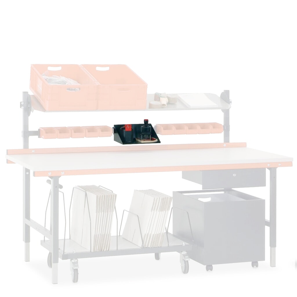 Illustration du produit: Plateau multifonction pour table d’emballage Rocholz, H x l x P 130 x 315 x 240 mm