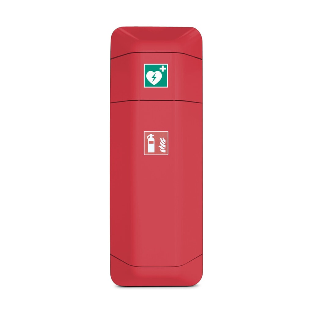 Support de trousse de premiers secours pour armoire de stockage d’extincteur, rouge Illustration du produit: Support de trousse de premiers secours pour armoire de stockage d’extincteur, rouge