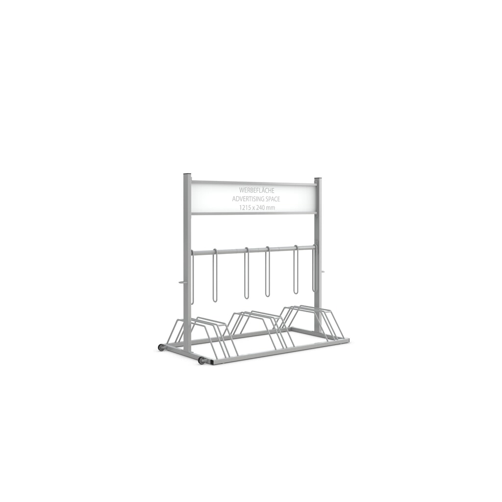 Illustration du produit: Support Vélo promotionnel, aluminium blanc