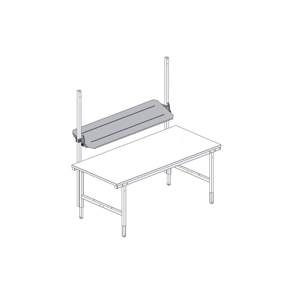 Tablette inclinée pour table d’emballage Rocholz, inclinable, l x P 1 630 x 450 mm N° de l'image du produit 2 : Tablette inclinée pour table d’emballage Rocholz, inclinable, l x P 1 630 x 450 mm