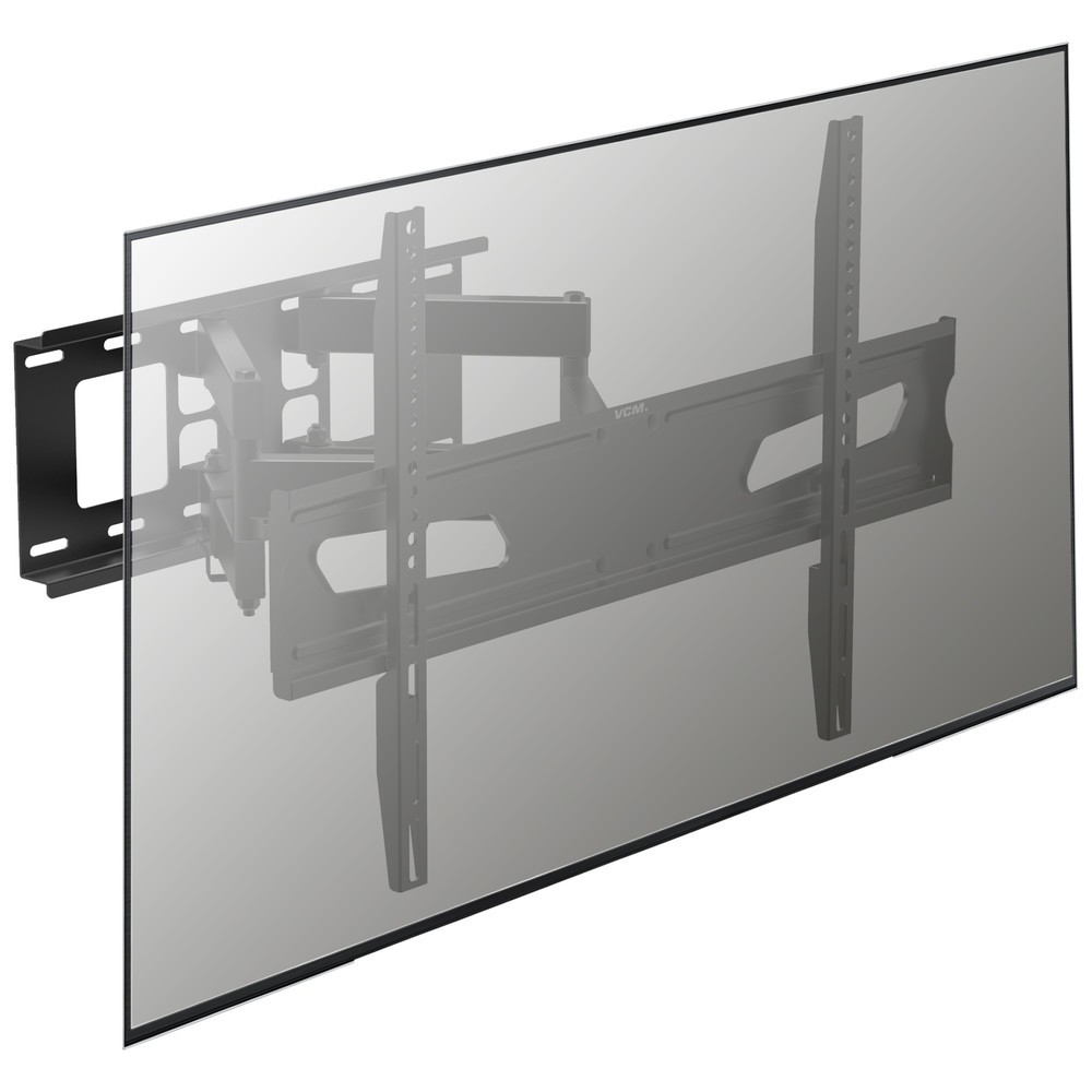 N° de l'image du produit 2 : Support mural B-NS 600 pivotant, inclinable, noir