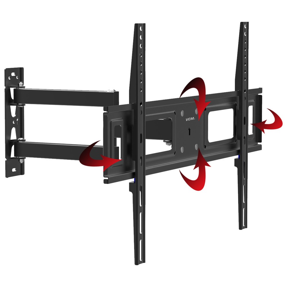 Numéro de l'image du produit 4: Support mural B-SN 600 pivotant, inclinable, noir