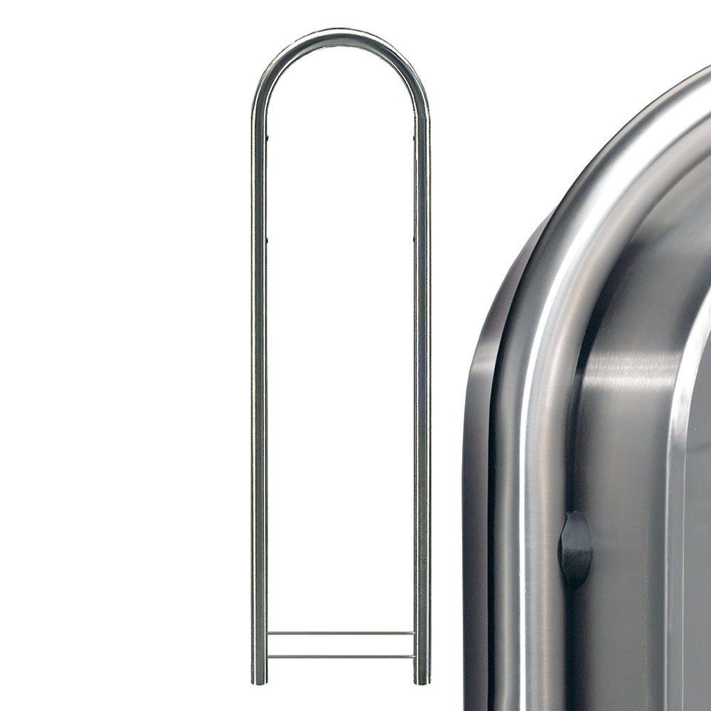 Numéro de l'image du produit 2: Support pour boîte aux lettres Bobi, avec ouverture d’insertion, acier inoxydable mat