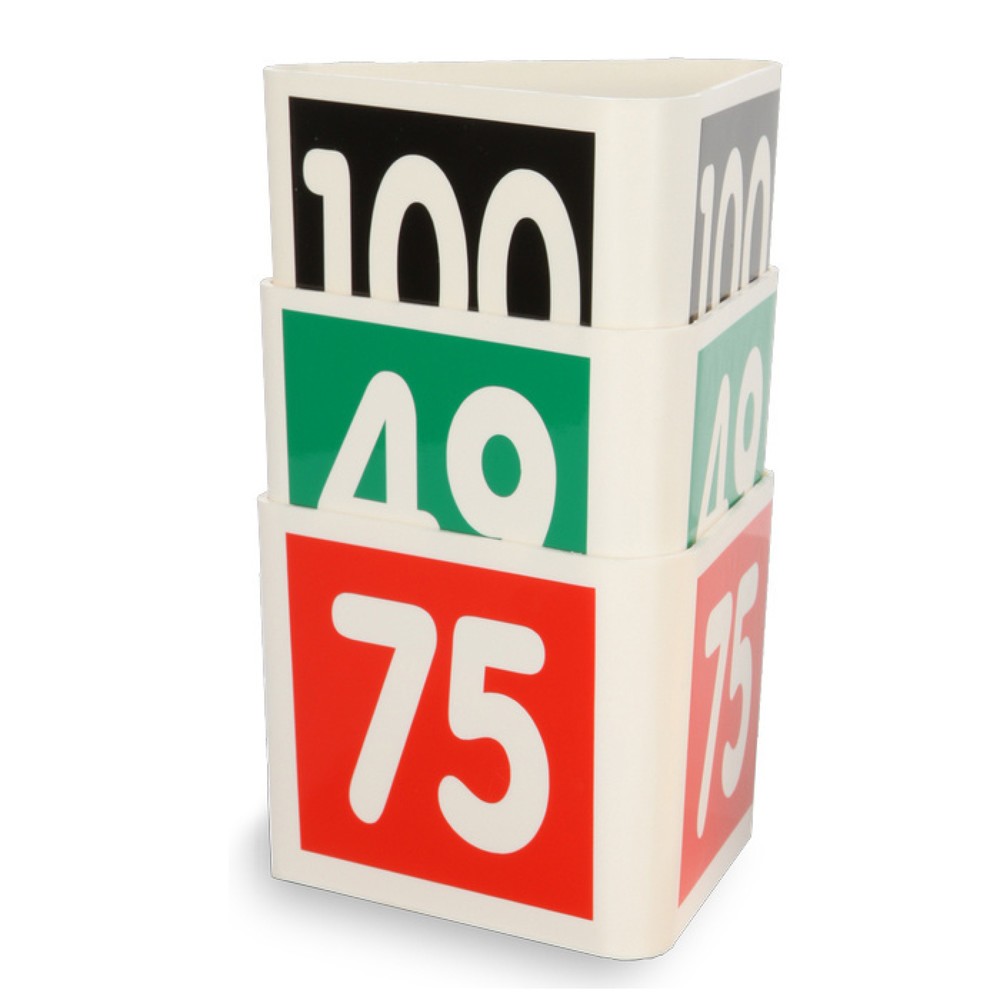 Numéro de l'image du produit 1: Support pour nombre guide, suite de chiffres de 76 à 100, rouge
