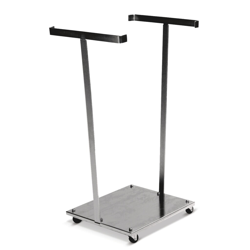 Support pour sac poubelle Kongamek, 120 litres, 4 roulettes directrices, ouvert Illustration du produit: Support pour sac poubelle Kongamek, 120 litres, 4 roulettes directrices, ouvert