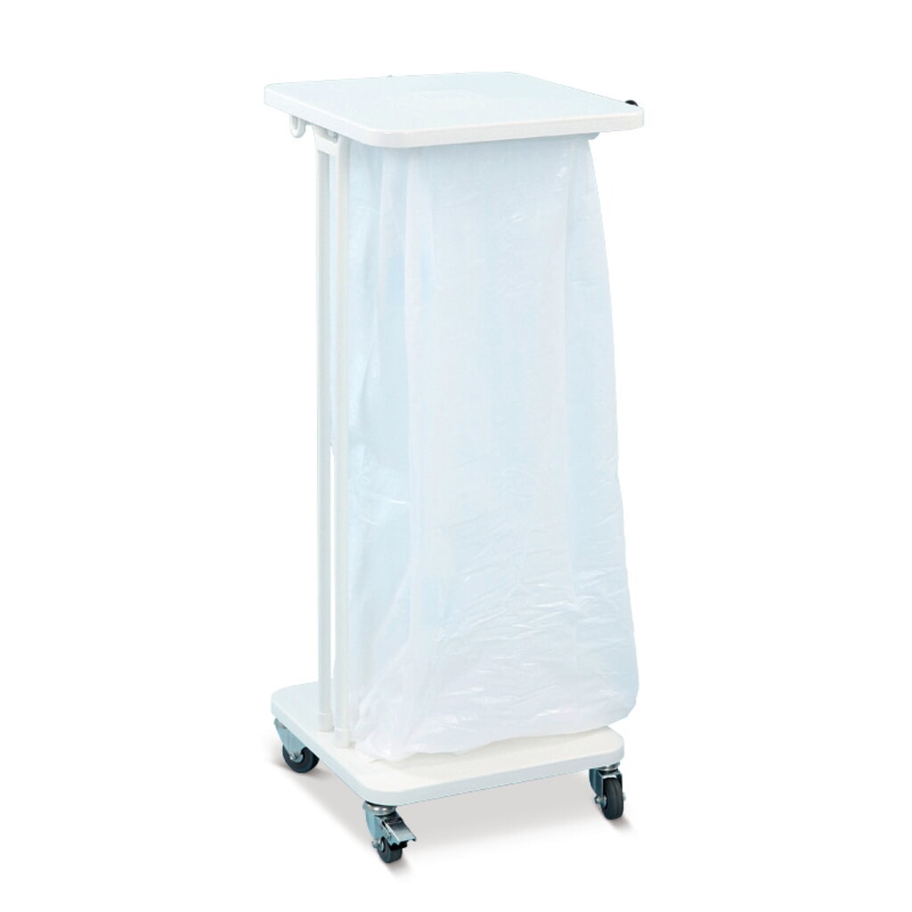 Support pour sac poubelle Premium 40 litres, avec roulettes, ouvert Illustration du produit: Support pour sac poubelle Premium 40 litres, avec roulettes, ouvert