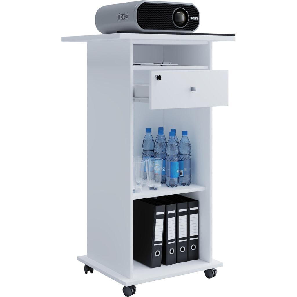 N° de l'image du produit 1 : Support pour vidéoprojecteur VCM Neta, blanc