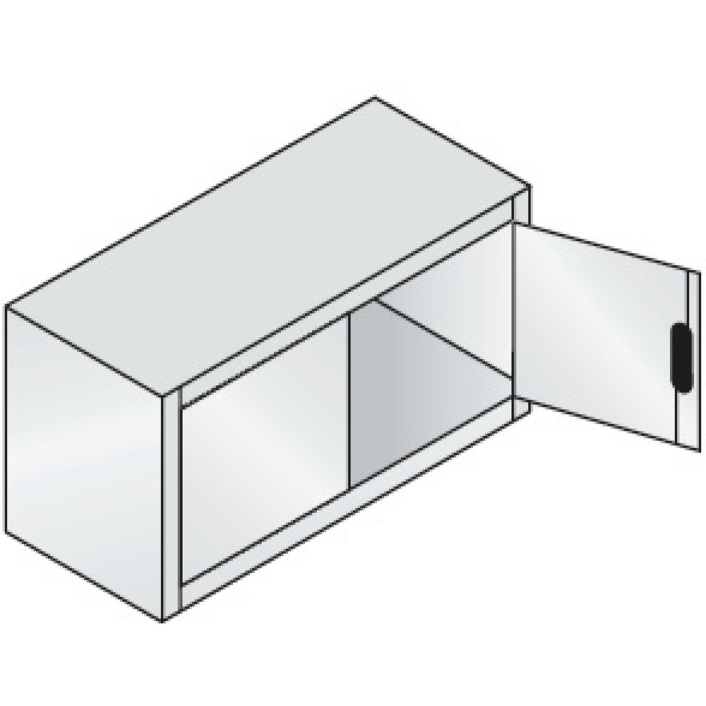 Numéro de l'image du produit 2: Surmeuble C+P, H x l x P 500 x 930 x 400 mm, gris anthracite, gris anthracite