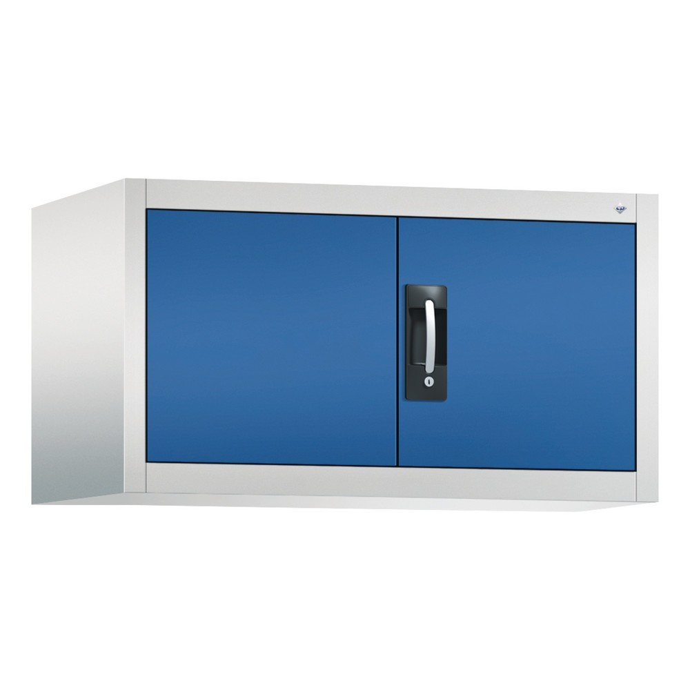 Illustration du produit: C+P Armoire d'appoint, HxlxP 500 x 930 x 500 mm, gris clair, bleu gentiane