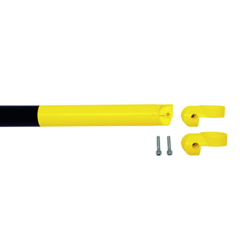 Numéro de l'image du produit 2: Système de rambardes MORAVIA MORION, tube transversal, Ø 60 mm, longueur 1 000 mm, dimension de trame 1 170 mm, galvanisé à chaud et laqué, noir/jaune