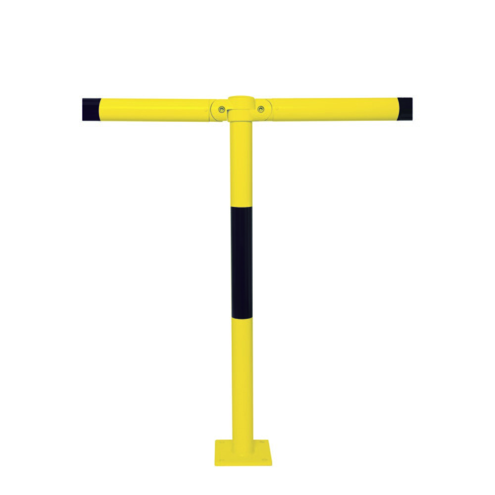 Numéro de l'image du produit 3: Système de rambardes MORAVIA MORION, tube transversal, Ø 60 mm, longueur 1 000 mm, dimension de trame 1 170 mm, galvanisé à chaud et laqué, noir/jaune